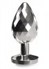 Disco Diamond Plug Large Silver